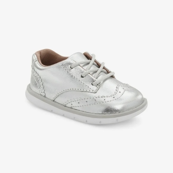Stride Rite Ellsworth Kid's Leather Lace Up Shoe Sizes 7.5  LNC - Picture 1 of 10